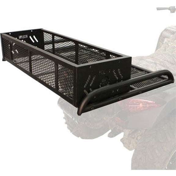 Kolpin 53350 ATV/UTV Convertible Rear Drop Black Storage Rack