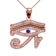 thumbnail image 3 of EYE OF HORUS ROSE GOLD CZ PENDANT NECKLACE, 3 of 3