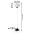 thumbnail image 3 of Safavieh 63.25" Nomi Scandinavian Metal Floor Lamps, Black, 3 of 5
