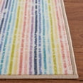 thumbnail image 5 of SAFAVIEH Kids Playhouse Geometric Stripes Machine Washable Area Rug, Ivory/Blue, 6'7" x 9', 5 of 13