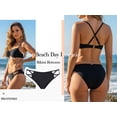 thumbnail image 4 of RELLECIGA Women’s Cheeky Bikini Bottom Low Waisted Cutout Brazilian Swimwear, 4 of 10