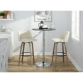 thumbnail image 2 of Toriano 30" Fixed-Height Bar Stool, Bar Chairs, Swivel Bar Stools, Bar Stools Set of 2, 2 of 6