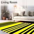 thumbnail image 2 of ODIKA 8'x10' Machine Washable Non-Slip Area Rug, Bold Stripes High Traffic Rug, Yellow, 47099, 2 of 7