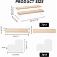 thumbnail image 2 of 2-Tier Wood Acrylic Display Stand for Minifigures Action Figures Cosmetics Dolls & Models, 2 of 6