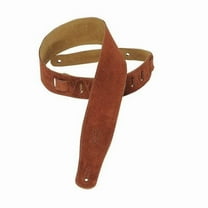 Levy's MS26 2.5" Hand-brushed Suede Guitar Strap, Rust
