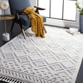thumbnail image 2 of SAFAVIEH Marrakesh Jessika Diamond Polyester Area Rug, Beige/Grey, 5'3" x 7'6", 2 of 8