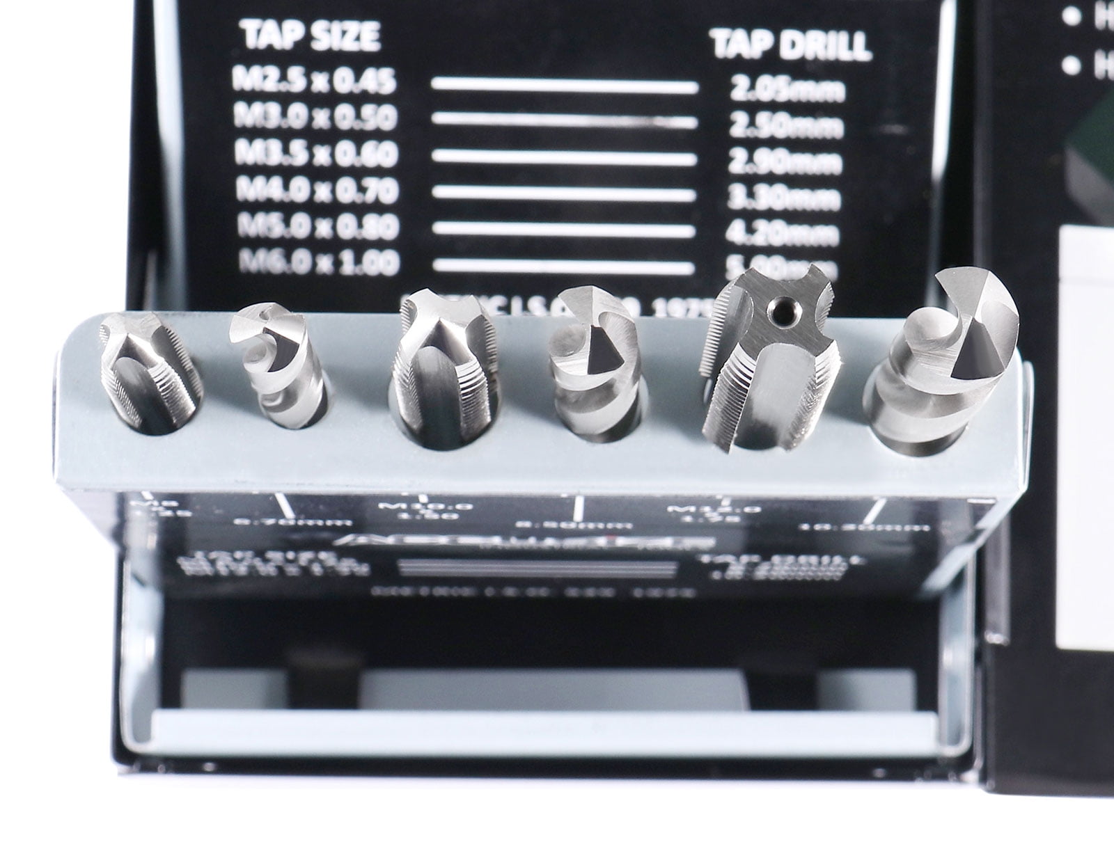 Accusize 18 Pc HSS Tap and Drill Set, Metric, 0001-0052