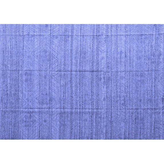 Ahgly Company Indoor Rectangle Abstract Blue Modern Area Rugs, 2' x 4'