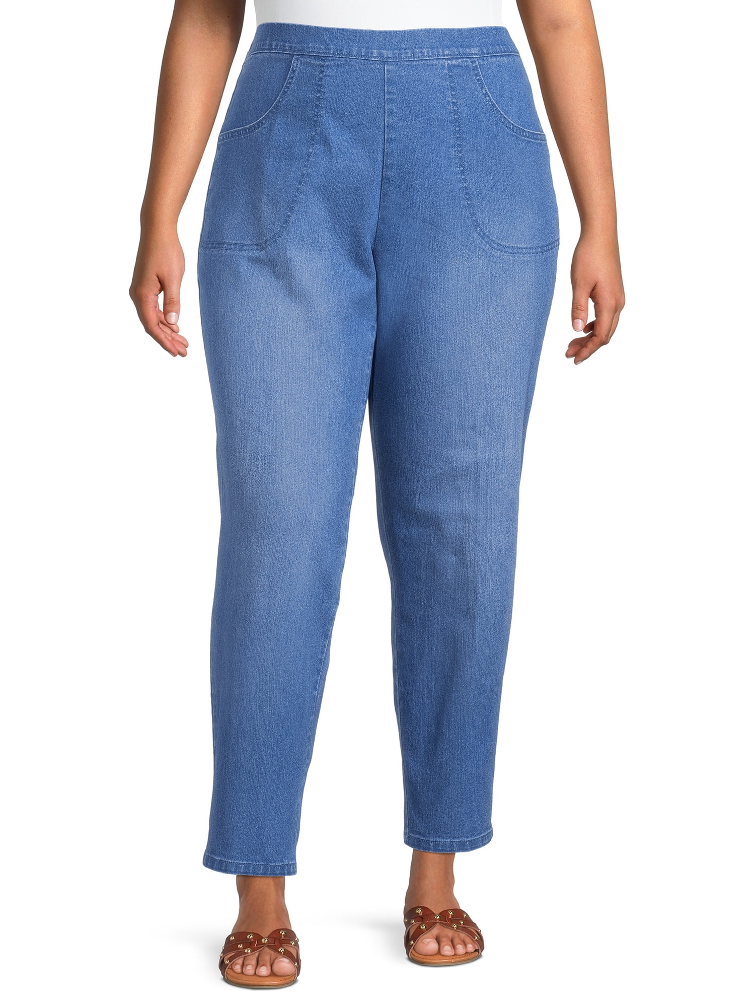 JMS Just My Size by Hanes Women's Plus Size 2 Pocket Pull On Pants, Single and 2 Pack