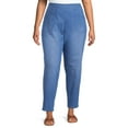 thumbnail image 2 of JMS Just My Size by Hanes Women's Plus Size 2 Pocket Pull On Pants, Single and 2 Pack, 2 of 5