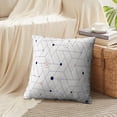 thumbnail image 3 of LALILO Throw Pillow Covers Geometric Grid With Hexagonal And Triangular Cushion Cover 18" x 18", 2 Pack, 3 of 6