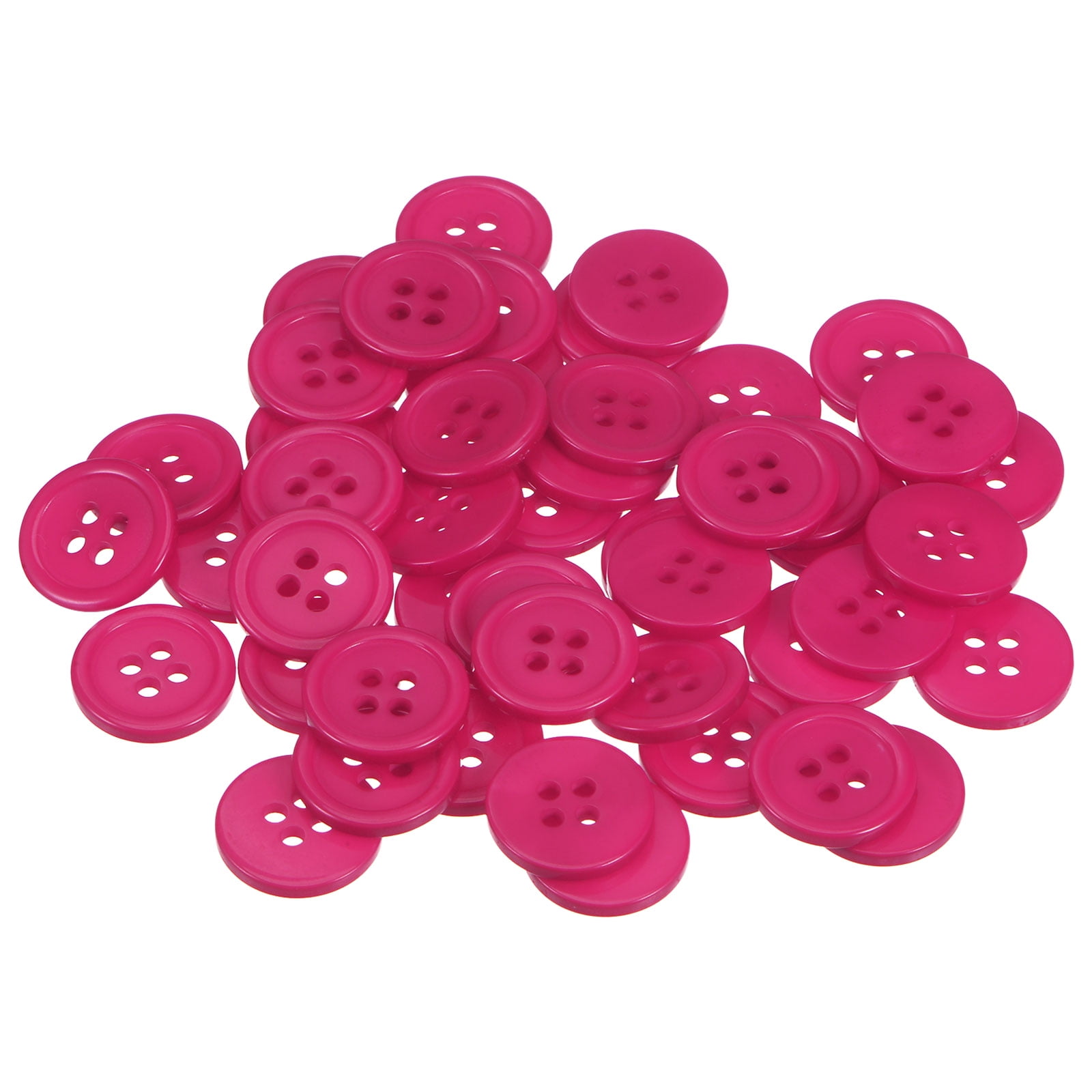 100 Boutons En Résine Colorés 20 Mm - 4 Trous, Avec Boîte De Rangement, Pour Couture, DIY, Décoration Vêtements
