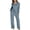 Blue, variant on Outfits Set for Women 2 Piece Fall Sets for Women Solid Color Long Sleeve Shirt Elastic Waist Draw Rope Pocket Pants Two Piece Set my items ordered by me recently
