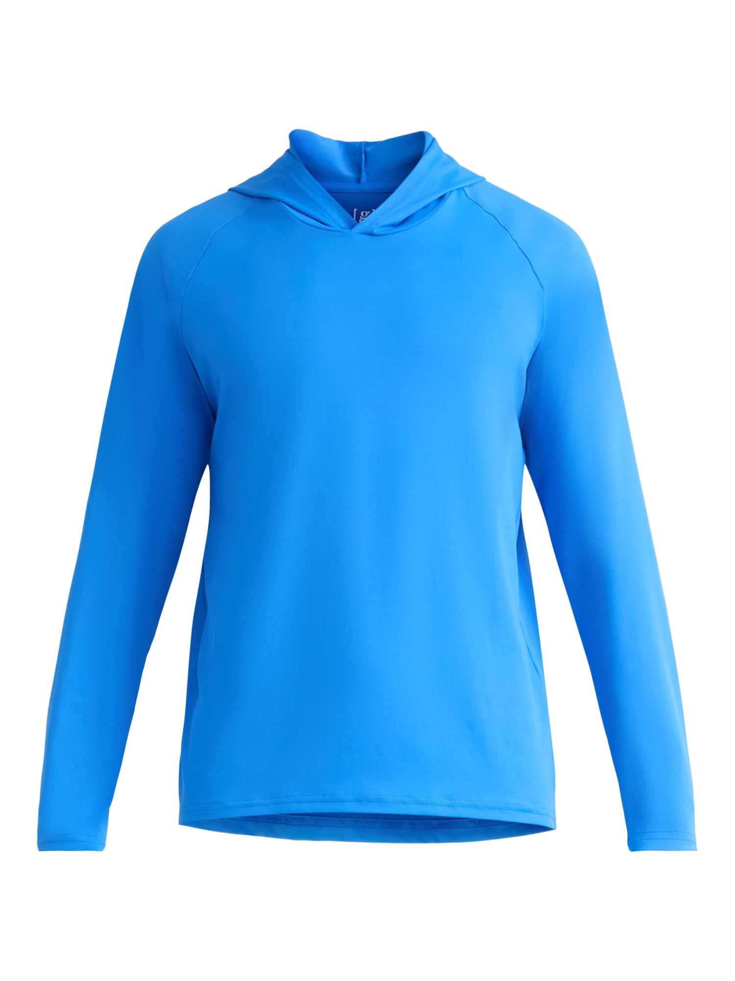 George Men's and Big Men's Hooded Sun Shirt with Long Sleeves, UPF 50+, Sizes S-3XL