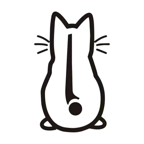 Adorno de vinilo para el limpiaparabrisas del coche con un simpático gatito, calcomanía con diseño animal de gato para decorar la ventana del coche o el portátil