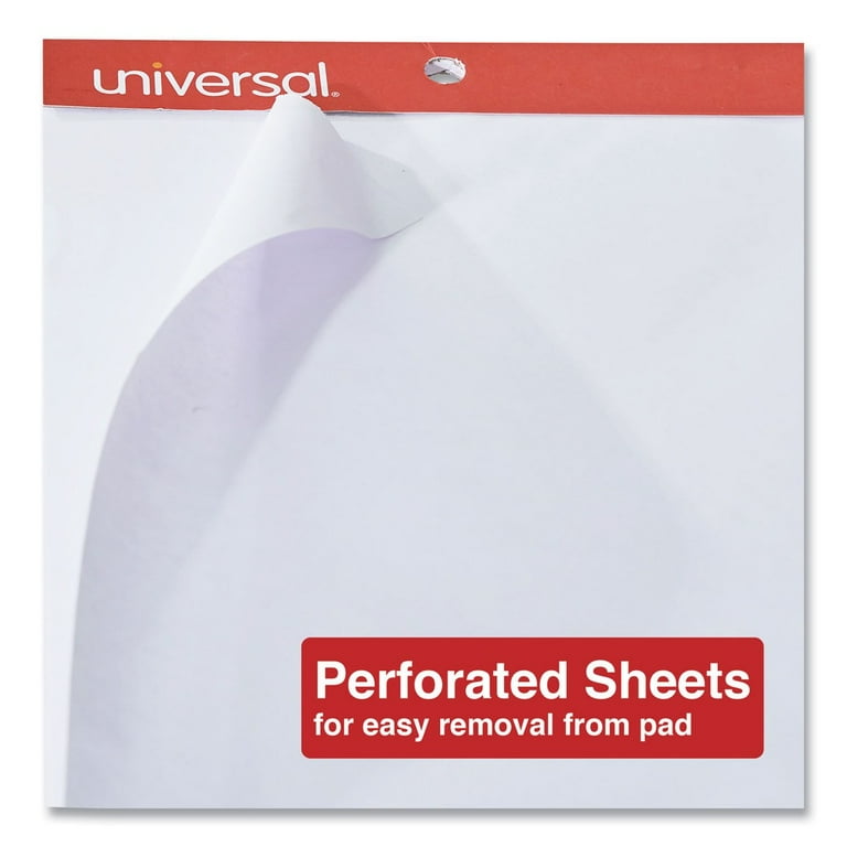 Universal UNV35600 27 in. x 34 in. Unruled Easel Pads/Flip Charts - White  (50 Sheets, 2/Carton)