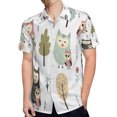 thumbnail image 4 of High Quality Hawaiian Shirts for Men Short Sleeve Aloha Beach Shirt Floral Summer Casual Button Down Shirts Blouses VGMDVV, 4 of 7