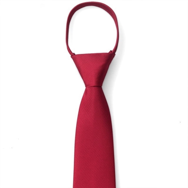 pitrice Cravate Étroite Rétro pour Hommes et Garçons, Cravate Moulante Pratique, Cravate à Cordon pour Mariage, Fête, Boîte de Nuit, Marié, Robe de Fête, Rouge Vin