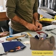 thumbnail image 5 of Paquete De 7 Bolsas De Lona Para Herramientas Con Cremallera, Resistentes, 16 Oz. Bolsas De Lona Para Herramientas, Organizador De Almacenamiento Multiusos, Bolsas De Mano Con Cremalleras Metálicas Co, 5 of 5