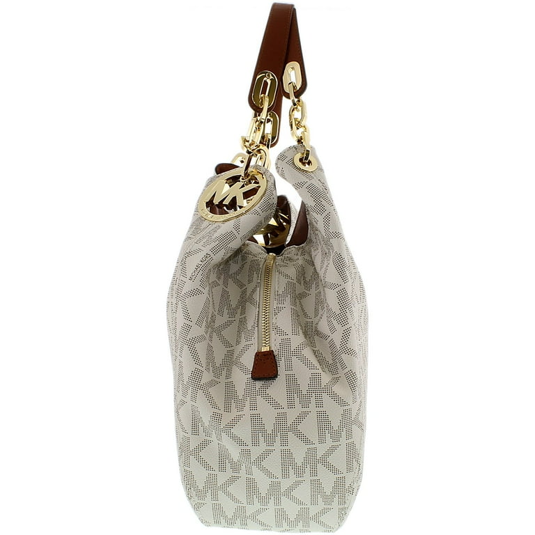 Fulton Large Logo Shoulder Bag in Vanilla 30H4GFTL3B 150