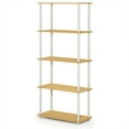 thumbnail image 1 of Furinno Furinno Turn-N-Tube 5-Tier Multipurpose Shelf Display Rack, Beech/White, 17091BE/WH, 1 of 2