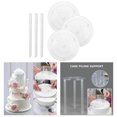 thumbnail image 2 of Multi-Layer Cake Support Set with 2 dowels tier kit Gasket Brackets White Diameter 7.87inch, 2 of 8