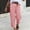 Pink, variant on Babysbule Womens Slim Leg Pants Women's Fashion Casual Pants Solid Color Pocket Stylish Loose Pants