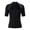 Black, variant on Qiopertar .5MM Neoprene Wetsuit for Women Two-Piece Short Sleeve Diving Suit Snorkeling Surfing Warm Wet Suit Jacket and Pants Set, Dark Blue XS