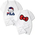 thumbnail image 2 of Hello Kitty, nueva Camiseta deportiva informal de manga corta con estampado de dibujos animados para primavera y verano para niños y niñas, camisetas grandes para niños, 2 of 5