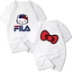thumbnail image 2 of Hello Kitty, nueva Camiseta deportiva informal de manga corta con estampado de dibujos animados para primavera y verano para niños y niñas, camisetas grandes para niños, 2 of 5