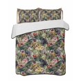 thumbnail image 2 of Pastoral Flowers Twin XL Size Down Alternative Comforter,Lightweight Comforter Quilt Bedding Set with Pillow Shams Spring Floral Watercolor Summer Botanical Bed Comforter Duvet Insert 68"x98", 2 of 7