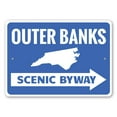 thumbnail image 2 of Outer Banks Arrow Novelty Sign, Metal Wall Decor - 10x14 inches, 2 of 4