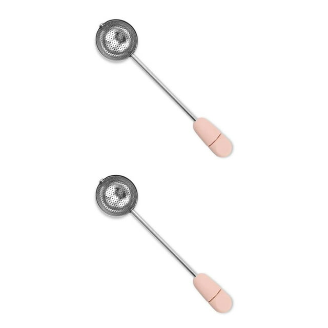 Infusor de té Bearachild giratorio de acero inoxidable colador de malla tipo mano reutilizable