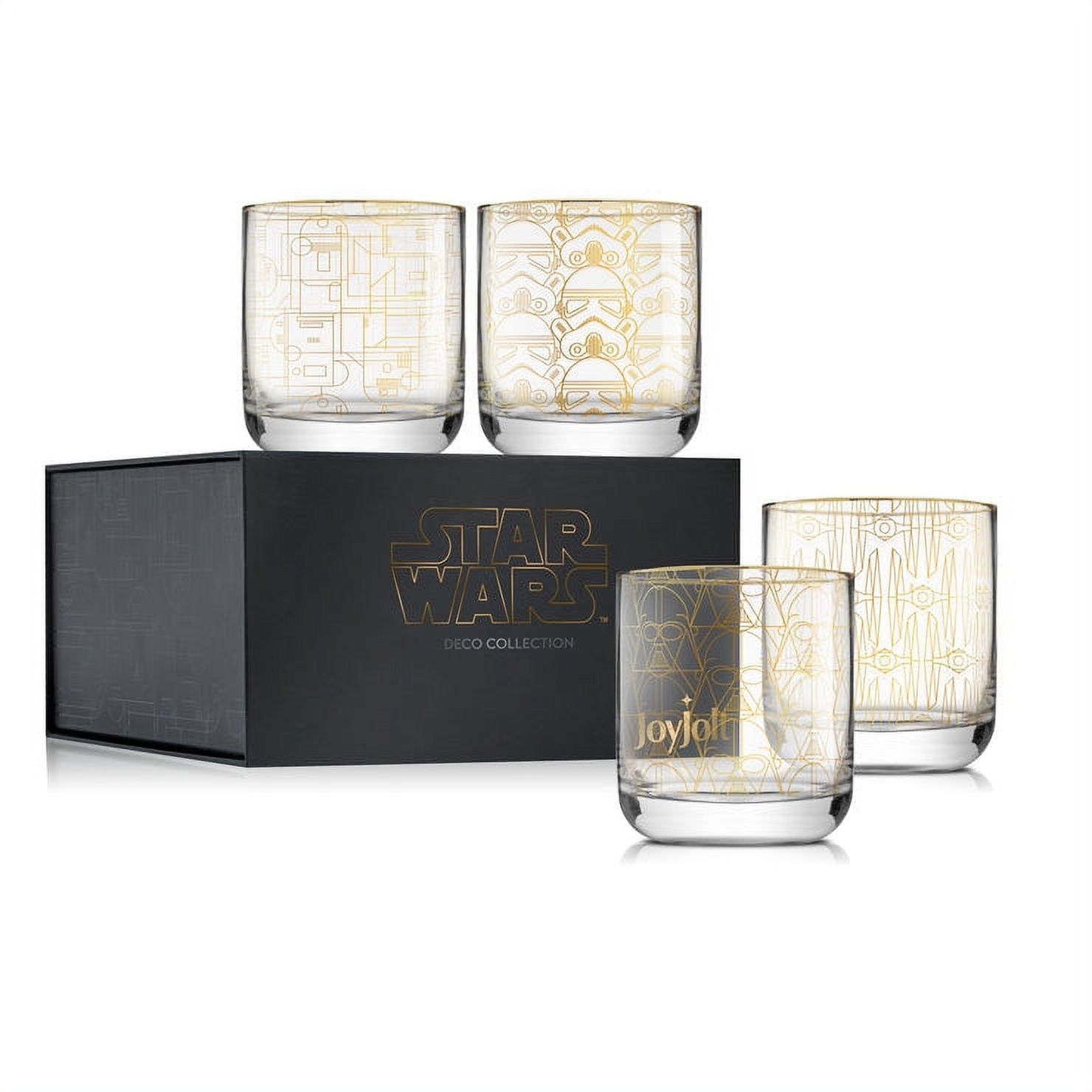 Star Wars Glass Set - Death Star - Collectible Gift Set of 2 Glasses - 10 oz Capacity - Classic Design - Heavy Base