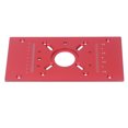 thumbnail image 1 of Router Table Insert Plate, Aluminum Alloy Fine Alignment Safer Clamping Easy Install with Rings for Woodworking, 1 of 7