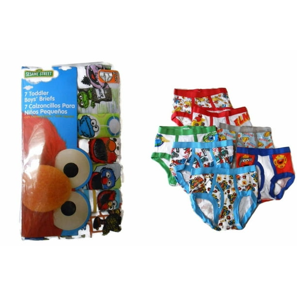 Sesame Stree Sesame Street Elmo Toddler 7 Pack Boys Briefs Sports