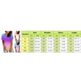 thumbnail image 2 of WEAIXIMIUNG Chemises Boutonnées pour Femmes Lin Blanc Femmes Décontracté Multicolore Dégradé Col Rond Manches Courtes T-Shirt Ample, 2 of 3