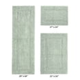 thumbnail image 2 of Better Trends Luxury Bathroom Rug 3 Piece Set 100% Cotton Tufted Bath Rug Water Absorbent, Reversible Machine Washable Bathmat Decor, Laundry Room Dark Sage Lux Collection, 2 of 4