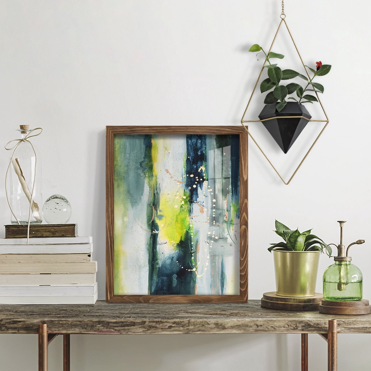 Treetops I - Framed Print w/glass - Walnut