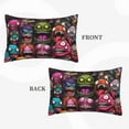 thumbnail image 2 of Daiia Monstrous Cartoon Characters Bedding Waterproof Pillow Protector Zippered Queen – Bed Bug Proof Pillow Encasement-14"x20", 2 of 6