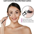 thumbnail image 4 of Eyelash Curlers Kit for Women w Lash Curler, Eyelash Comb Seperator, 3 in1 Mascara Brushes, Eyelash Extension Tweezers, Foldable Eyebrow Brush and Comb, 6 Silicone Refills Pads for Natural Eyelashes, 4 of 6