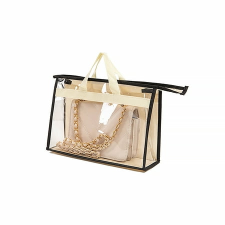 

TureClos Simple Style Transparent Handbag Storage Bag Dust Proof and Waterproof Storage Bag for Handbag