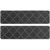 FOXNOVO 4pcs Stair Mats Self Adhesive Grey Stair Carpet Runner For Pet Owners Indoor Outdoor