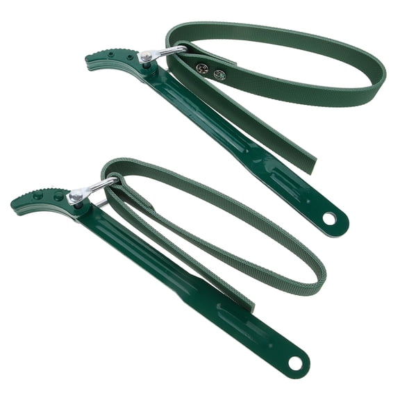 HEMOTON 2Pcs Adjustable Strap Wrench Universal Plumbing Water Purifier Belt Wrench Convenient Belt Wrench Tool