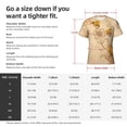 thumbnail image 2 of Yiaed Print Mens Short Sleeve Tight Fit T-Shirt, Crewneck Casual Tee-Small, 2 of 5