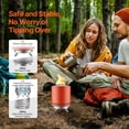 thumbnail image 4 of VEVOR Tabletop Fire Pit,6 inch Stainless Steel Tabletop Fireplace Indoor Outdoor,Portable Rubbing Burner Smores Maker with Stand,Wood Burning or Pellet Fueled for Camping,Patiog,Cylinder Red 1.96 lbs, 4 of 9
