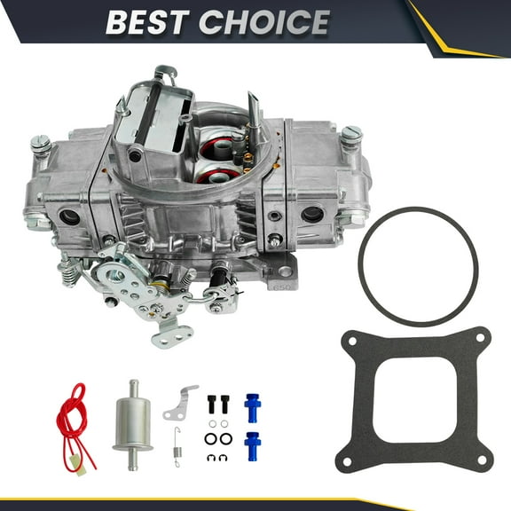 Sunthon Carburetor 0-80457s Electric Choke 4 bbl 600CFM 4160 Street Warrior Carburetor Compatible With 1967-1989 Dodge Chrysler Chevry Ford Buick Mercury Oldsmobile V8 Engings