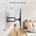 thumbnail image 2 of Mountory Full Motion TV Wall Mount for 26-60" TVs, Swivel and Tilt TV Mount with Single Stud, Max VESA 400x400, up to 77 lbs, 2 of 8