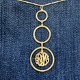 thumbnail image 3 of Heights Jewelers Personalized Triple Pendant Monogram Necklace in Sterling Silver, 3 of 4
