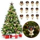 thumbnail image 3 of Adornos navideños, adornos navideños, juego de adornos de madera con la pequeña Angela sonriente de pelo negro rizado, árbol de Navidad latino Afro y colgante para ventana, juego de colgante de angeli, 3 of 4